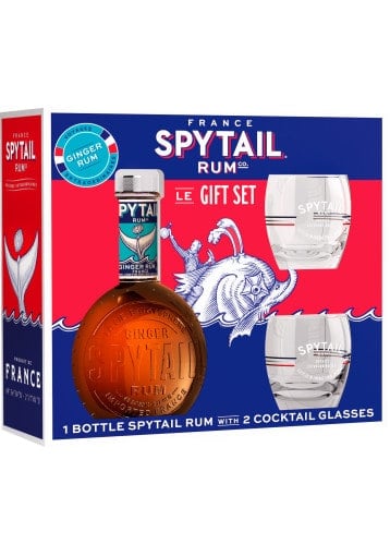 Box Spytail Ginger Cognac Barrel + 2 glasses