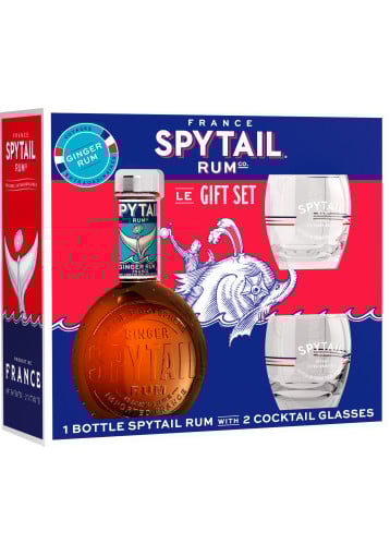Box Spytail Ginger + 2 glasses