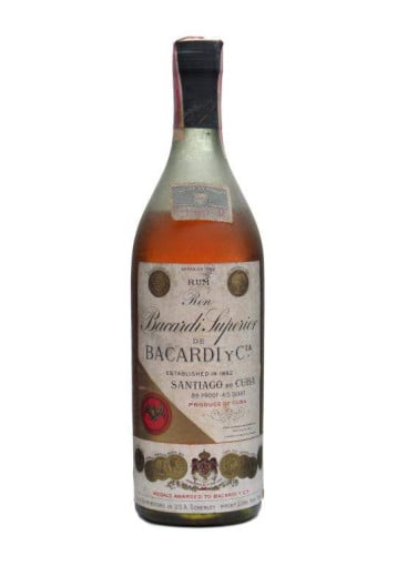 Bacardi - Carta de Oro bouteille des années 30