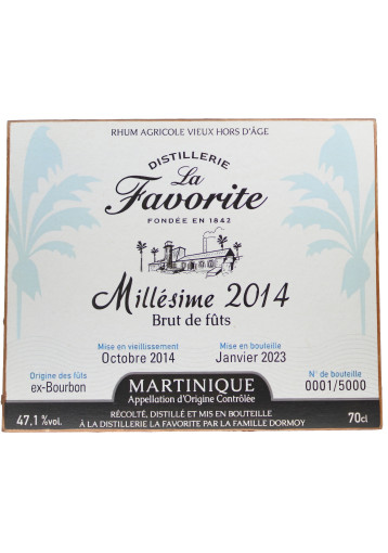 Plaque bois Millesime 2014 Brut de fût