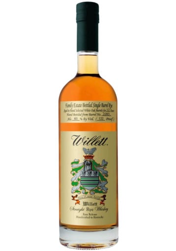 Willett - 12 Year Old 2012 Rye Single Barrel Collection Itineraries