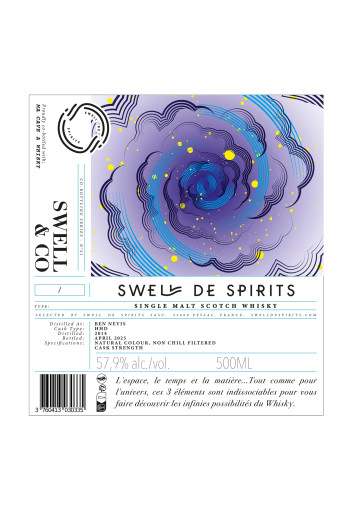 Swell de Spirits - Co-Bottling Series Single Malt Scotch Whisky Ben Nevis 2014